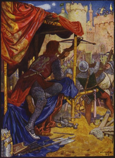 Le roi Richard avec un tir mortel de son arbalète, le perça en plein poitrine - Henry Justice Ford
